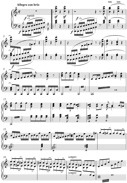 Notation incipit page 1