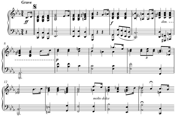 Notation incipit page 1