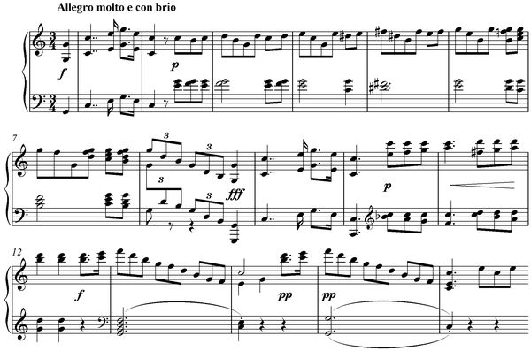 Notation incipit page 1