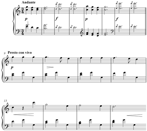 Notation incipit page 1