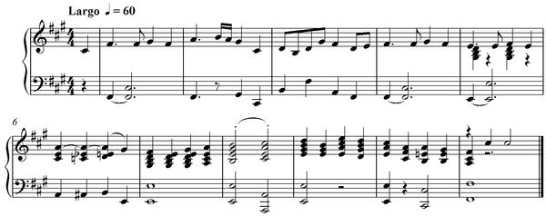 Notation incipit page 1