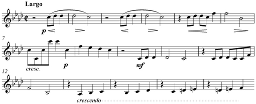 Notation incipit page 1