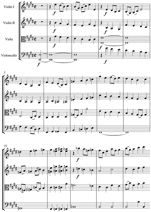 Notation incipit page 1