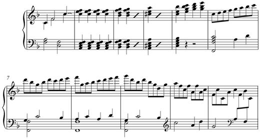 Notation incipit page 1