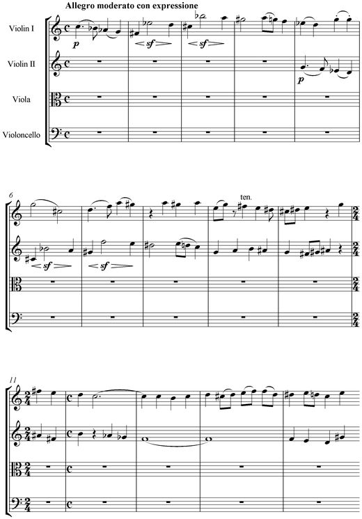 Notation incipit page 1